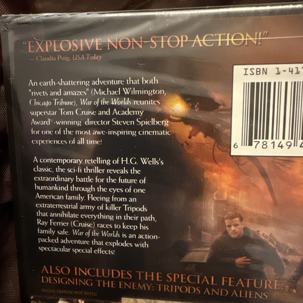 War of the Worlds‎ (DVD, 2005) New In Shrinkwrap - Picture 5 of 6